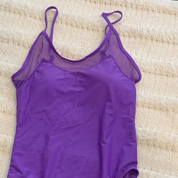 🔥🔥SALE🔥🔥Purple with Mesh Detail One Piece Swimsuit NWOT - Picture 2 of 4